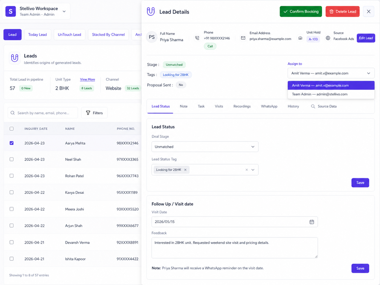 Lead Management Screenshot 4
