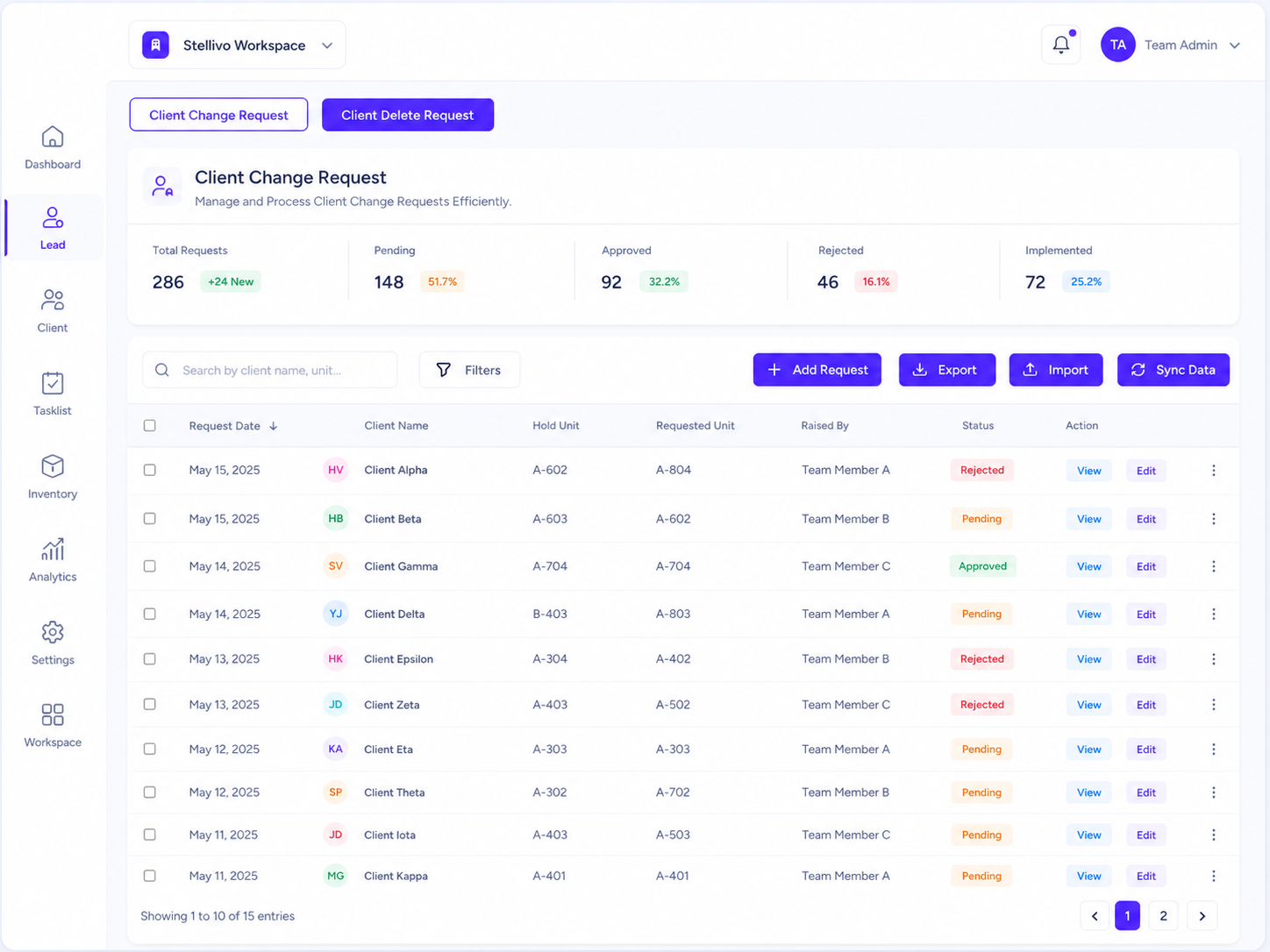 Client Management Screenshot 6