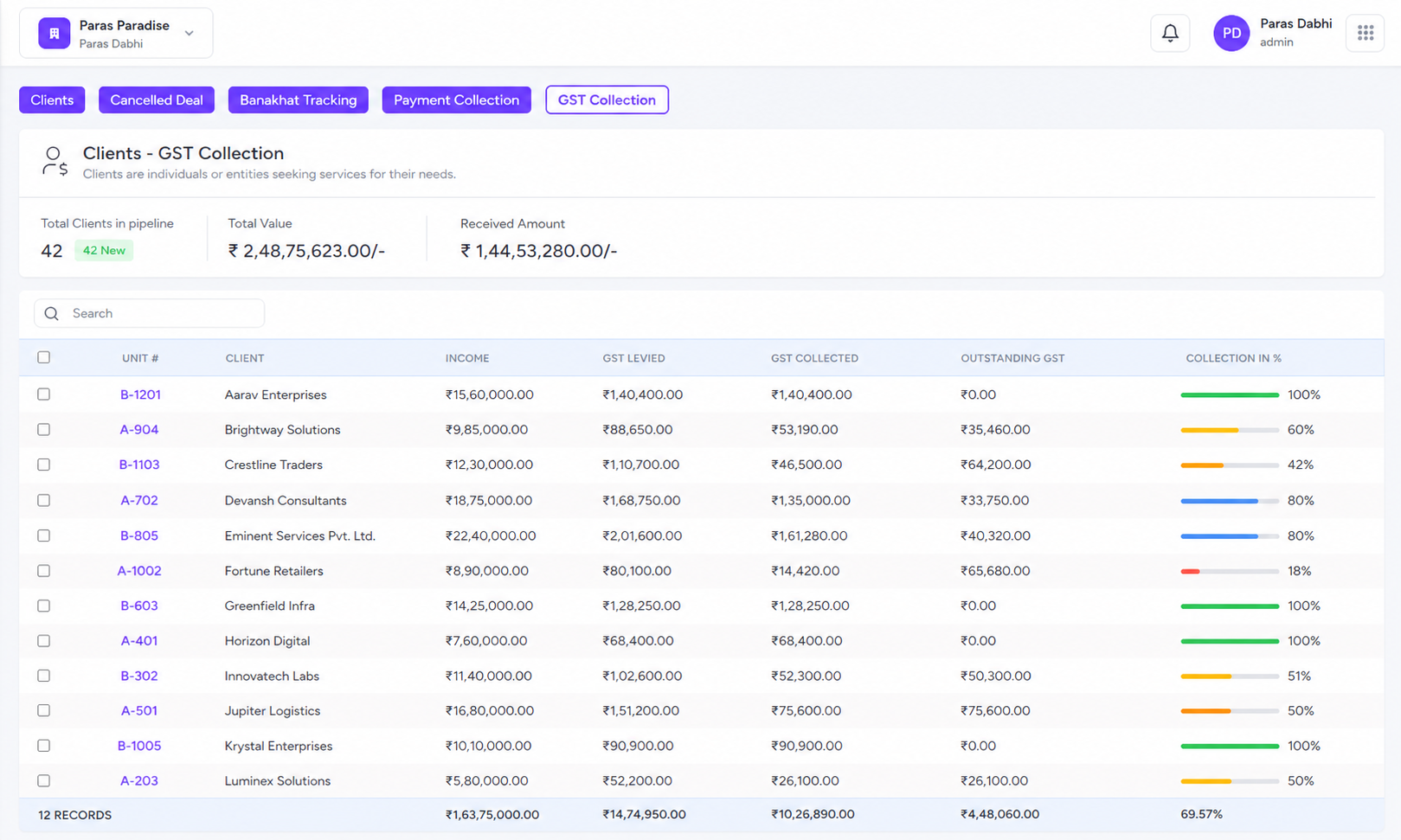 Client Management Screenshot 8