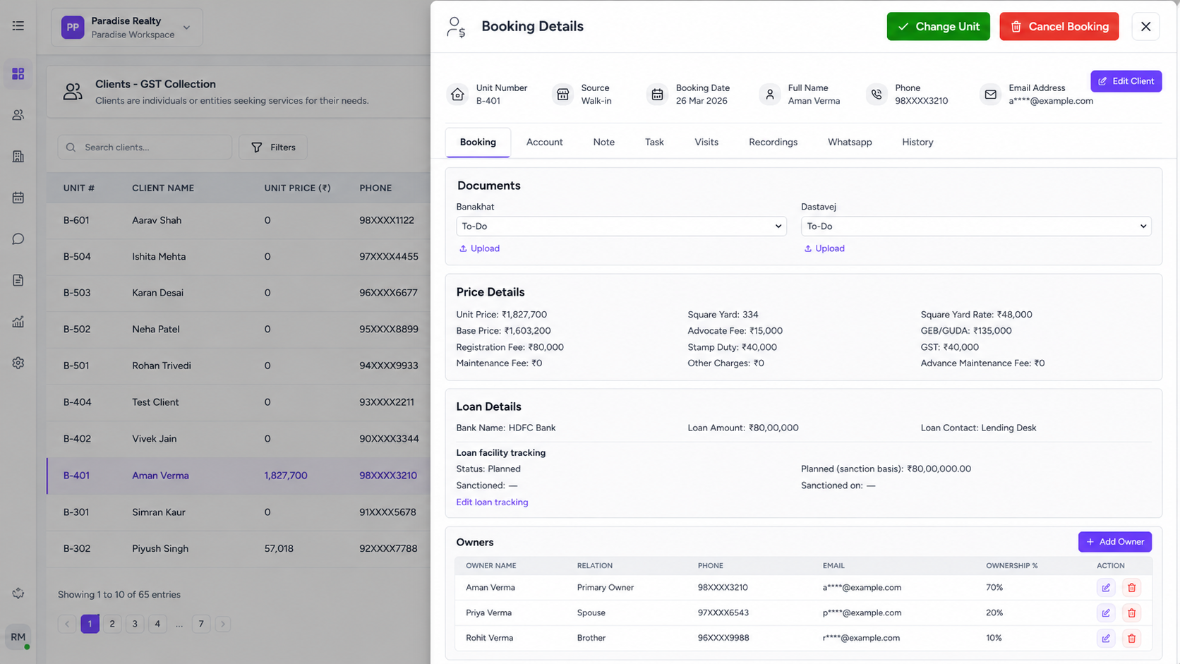 Client Management Screenshot 9