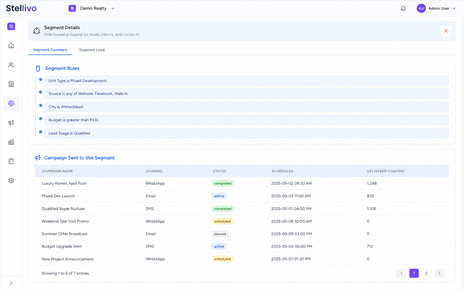 Segment Management Screenshot 3