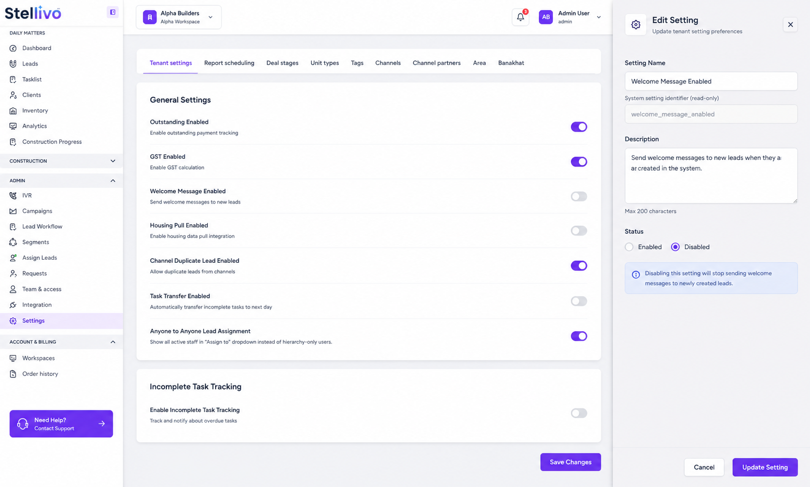 CRM configuration feature 1