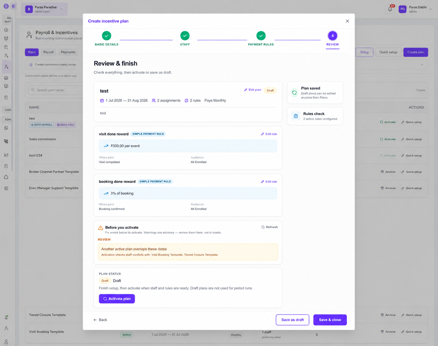 Stellivo incentive plan review and activate